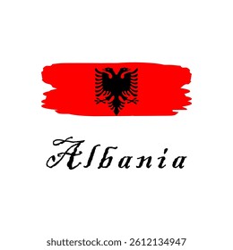 Albania country flag icon vectors