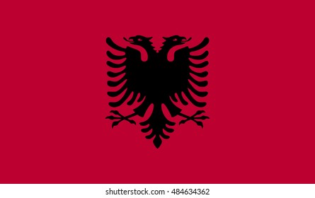 albania country flag - vector