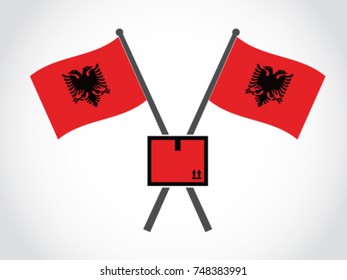 Albania Emblem Box Delivery
