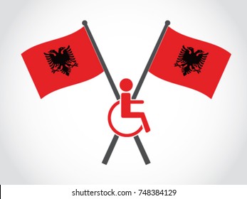 Albania Emblem Disability