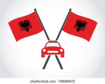 Albania Emblem Police Cop