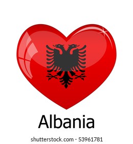 Albanienflagge