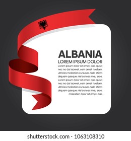 Albania flag background