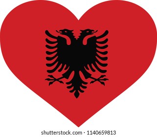 Albania Flag Country illustration