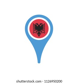 Albania Flag Pin