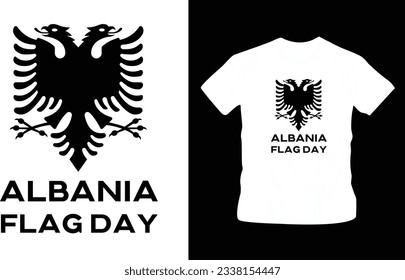 Albania flag t shirt national t shirt design editable template