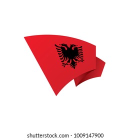 Albania flag, vector illustration