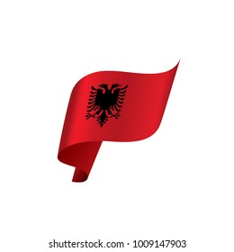 Albania flag, vector illustration