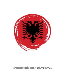 Albania flag, vector illustration