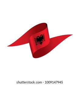 Albania flag, vector illustration