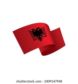 Albania flag, vector illustration