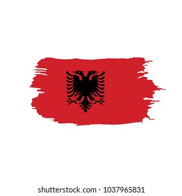 Albania flag, vector illustration