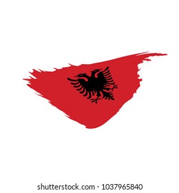 Albania flag, vector illustration