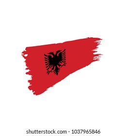 Albania flag, vector illustration