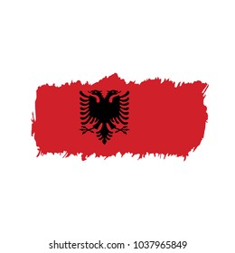 Albania flag, vector illustration