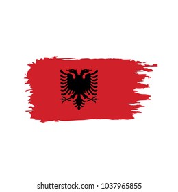 Albania flag, vector illustration