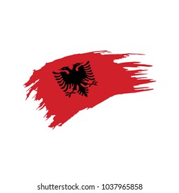 Albania flag, vector illustration
