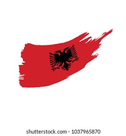 Albania flag, vector illustration