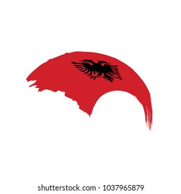 Albania flag, vector illustration