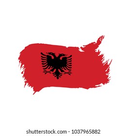 Albania flag, vector illustration