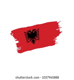 Albania flag, vector illustration