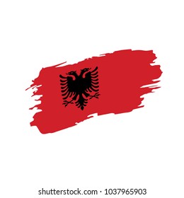 Albania flag, vector illustration