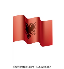 Albania flag, vector illustration