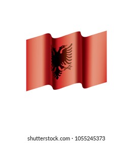 Albania flag, vector illustration