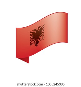 Albania flag, vector illustration