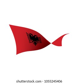 Albania flag, vector illustration