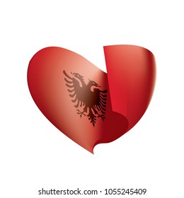 Albania flag, vector illustration