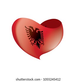 Albania flag, vector illustration