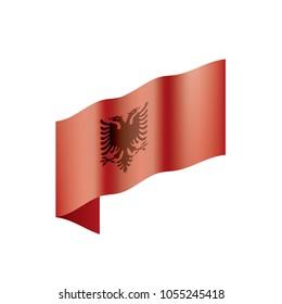 Albania flag, vector illustration