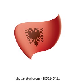 Albania flag, vector illustration