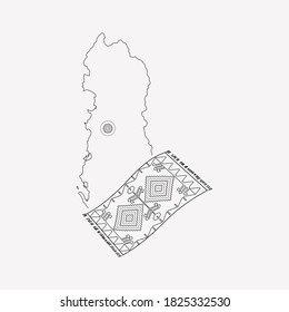 Albania icon line element. Vector illustration of albania icon line isolated on clean background for your web mobile app logo design.