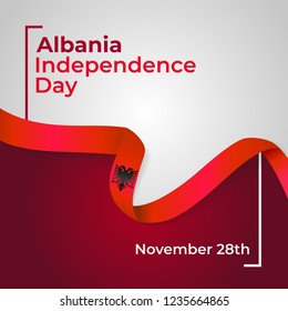 Albania Independence Day Vector Template Design Illustration