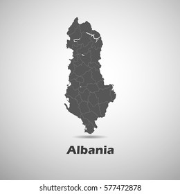 Albania map.