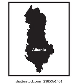 Albania map icon vector illustratian design