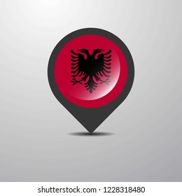 Albania Map Pin