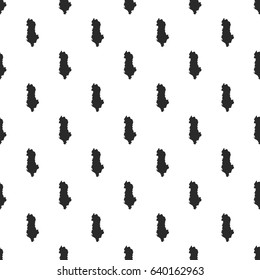 Albania map seamless pattern, isolated on white background. Vector illustration, easy to edit.