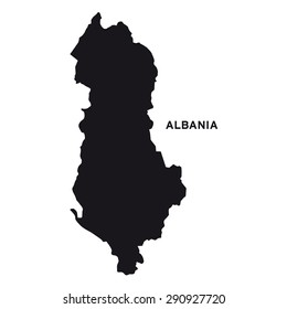 Albania Map Vector