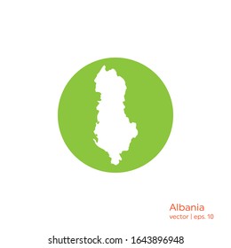 Albania Maps Icon Logo Vector Design Template