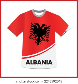 Albania Shirt Design and Flag Shirt Design