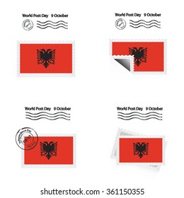 Albania Stamps Flags set