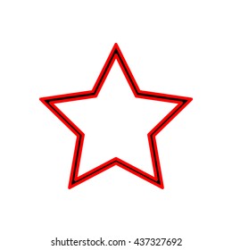 Albania star icon Vector