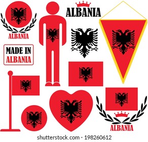 Albania. Vector Illustration. Logo