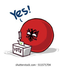albania voting yes