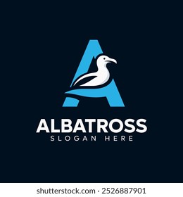 Albatros Logo Template Featuring Stylish Letter A Design for Modern Branding Options