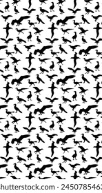 Albatross animal pattern texture repeating seamless