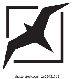 albatross bird icon vector design